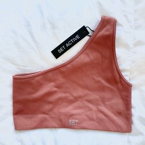 SETactive Spritz One-Shoulder Bra, Small